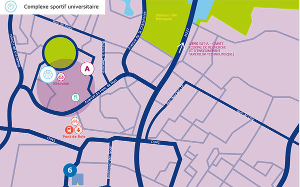 Plans et contact - Le sport à l'Université de Lille