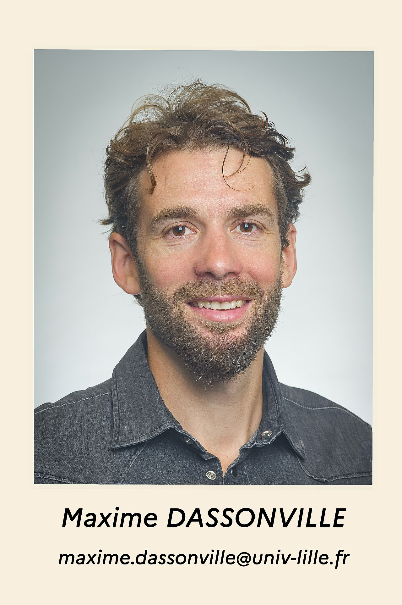 zoom sur la photo de Maxime DASSONVILLE, maxime.dassonville@univ-lille.fr