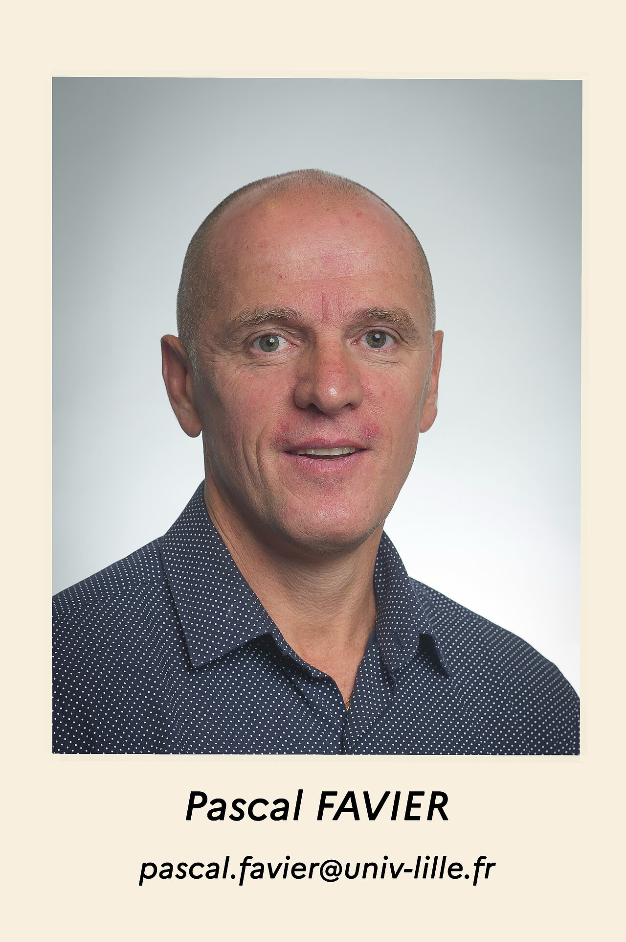 zoom sur la photo de Pascal FAVIER, pascal.favier@univ-lille.fr