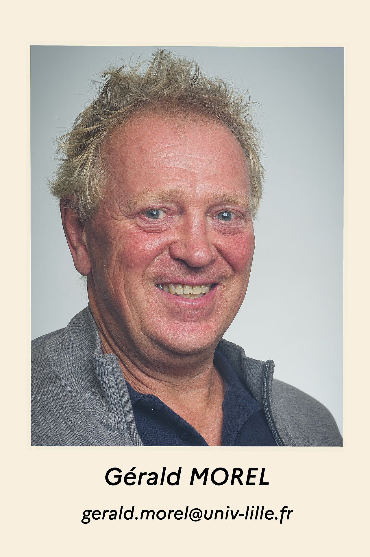 zoom sur la photo de Gérald MOREL, gerald.morel@univ-lille.fr