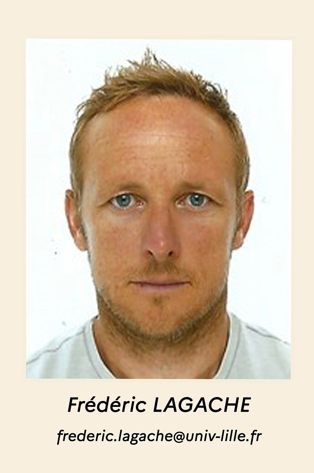 zoom sur la photo de Frédéric LAGACHE, frederic.lagache@univ-lille.fr