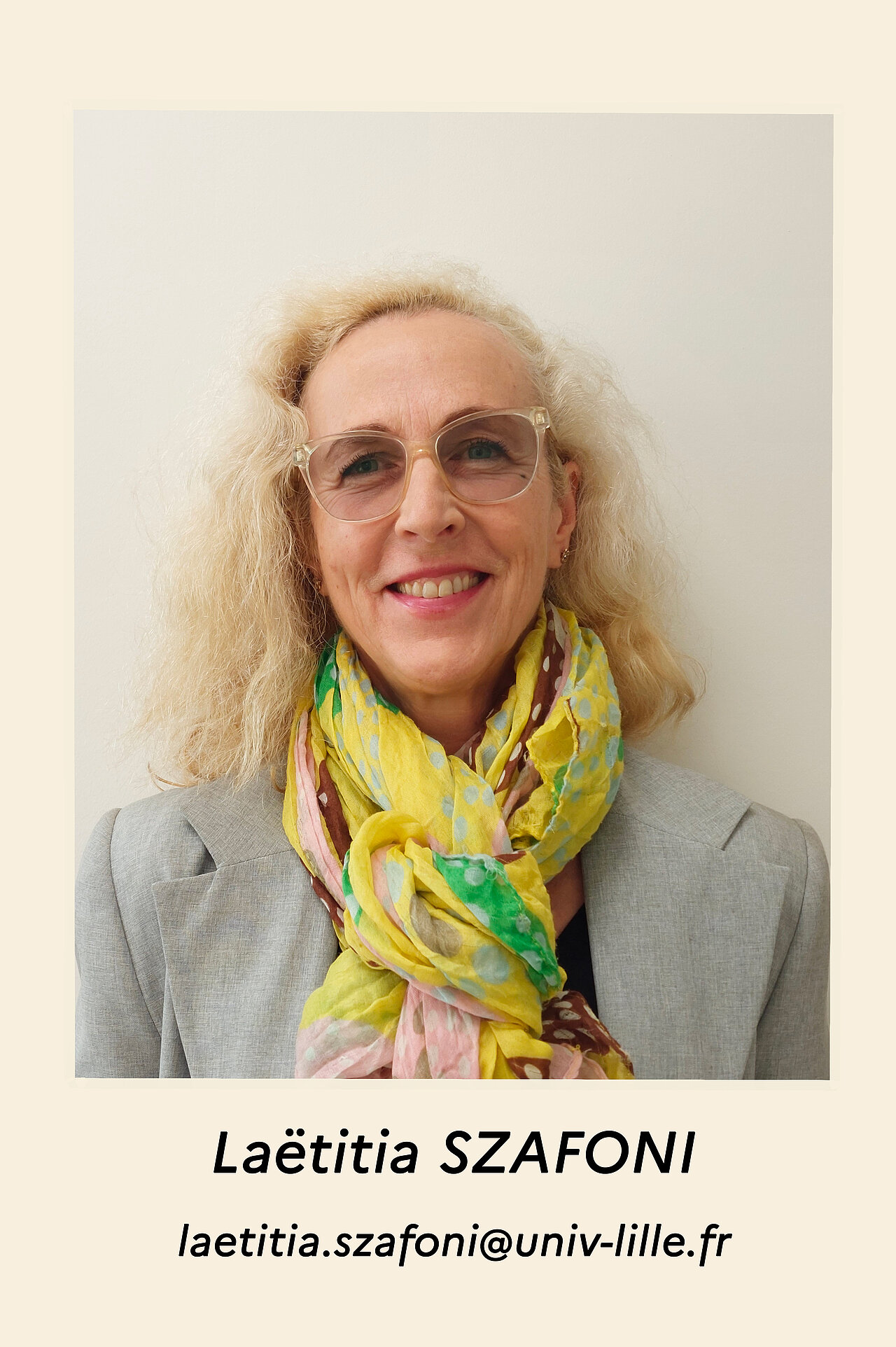 zoom sur la photo de Laëtitia SZAFONI, laetitia.szafoni@univ-lille.fr