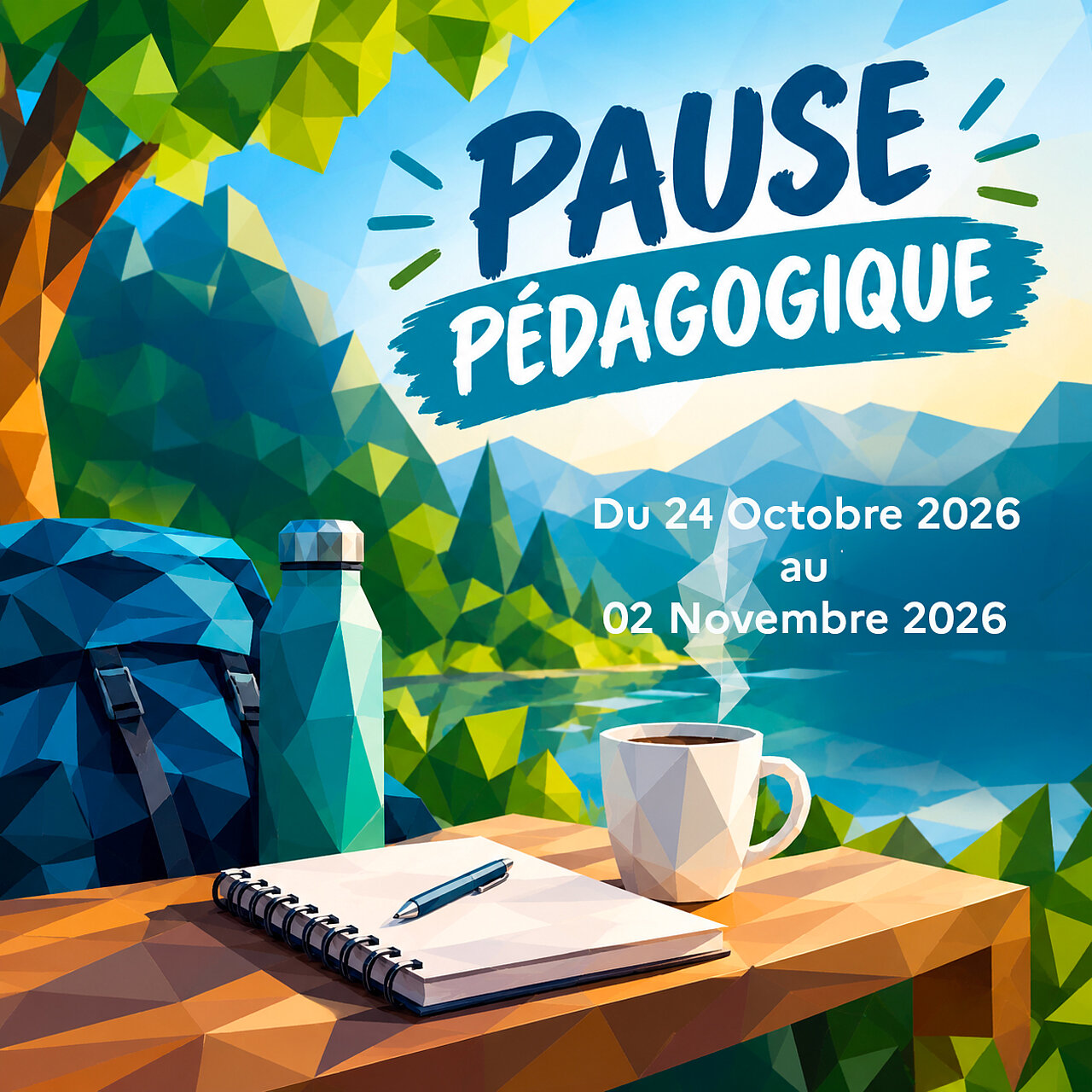 Pause pédagogique de 24 octobre au 02 novembre 2026