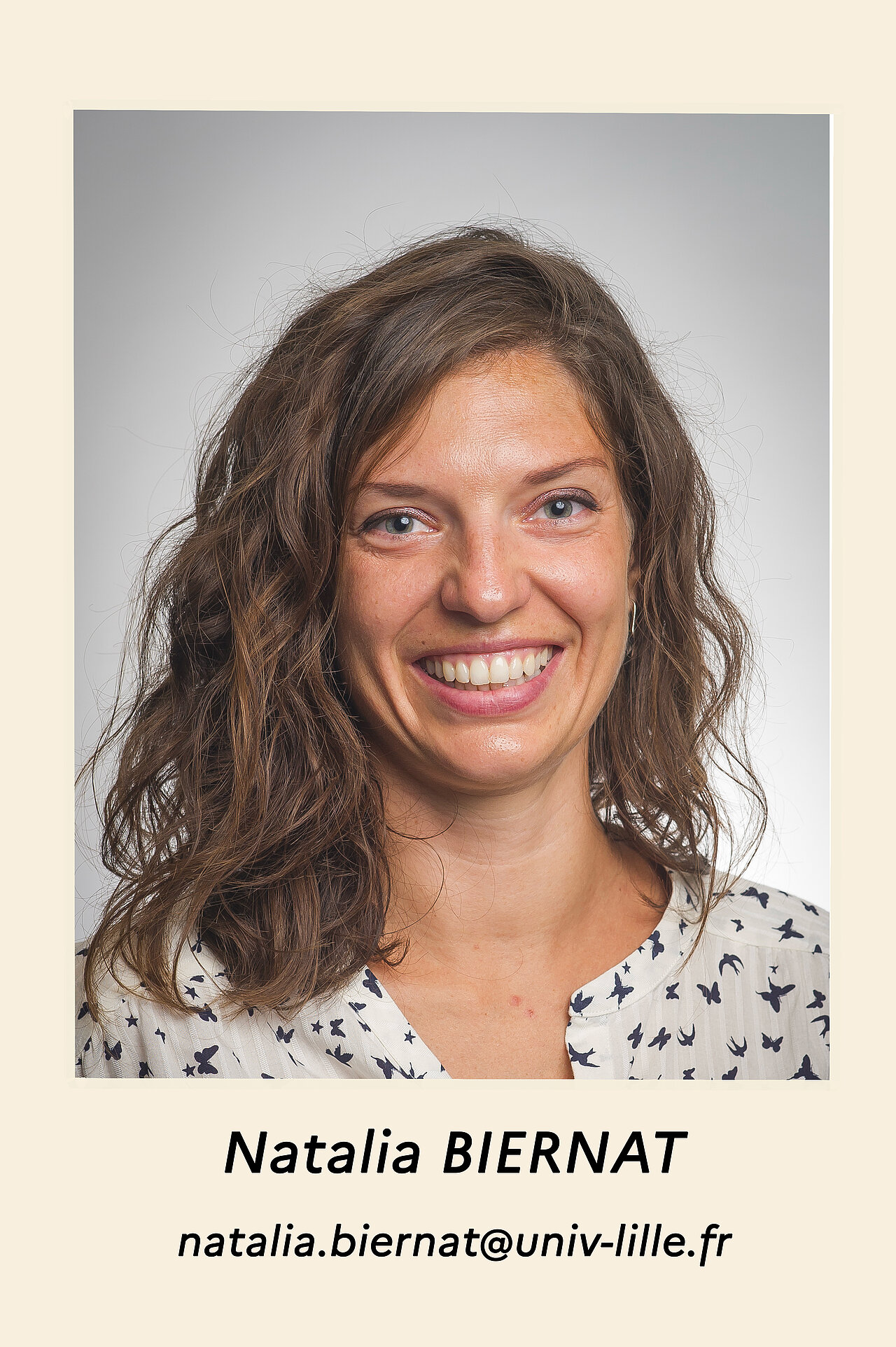 zoom sur la photo de Natalia BIERNAT, natalia.biernat@univ-lille.fr