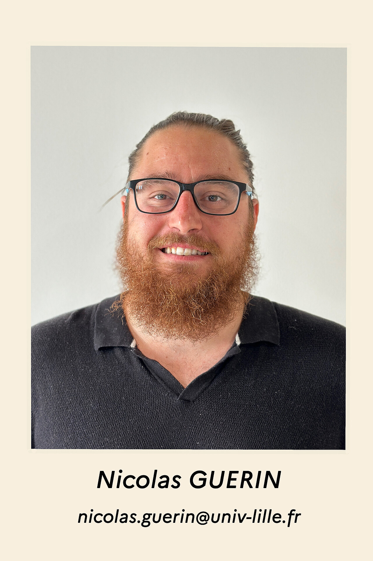 zoom sur la photo de Nicolas GUERIN, nicolas.guerin@univ-lille.fr