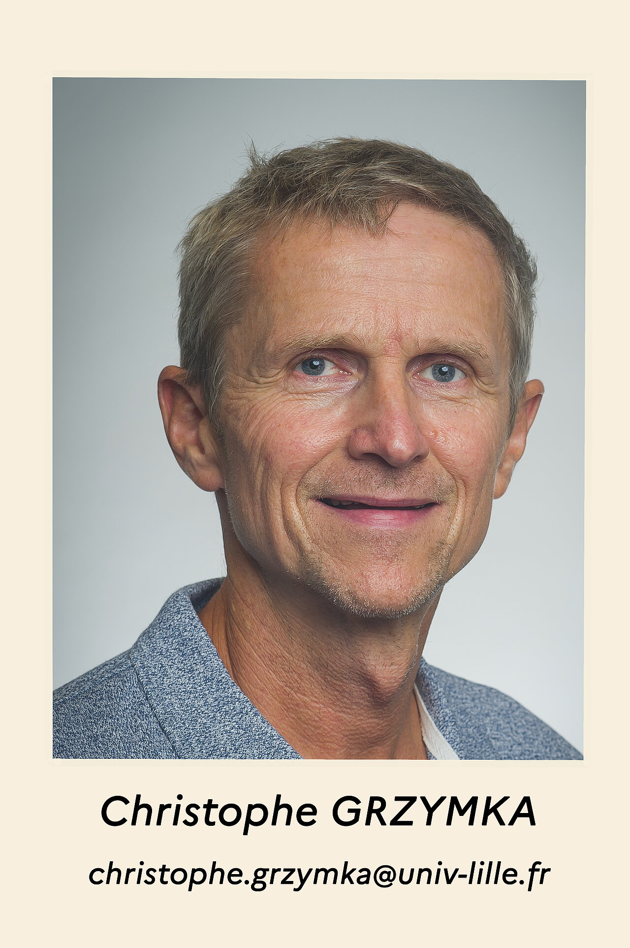 zoom sur la photo de Christophe GRZYMKA, christophe.grzymka@univ-lille.fr
